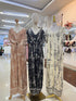 Cotton V-Neck Short Sleeves Front Tie Maxi Dress